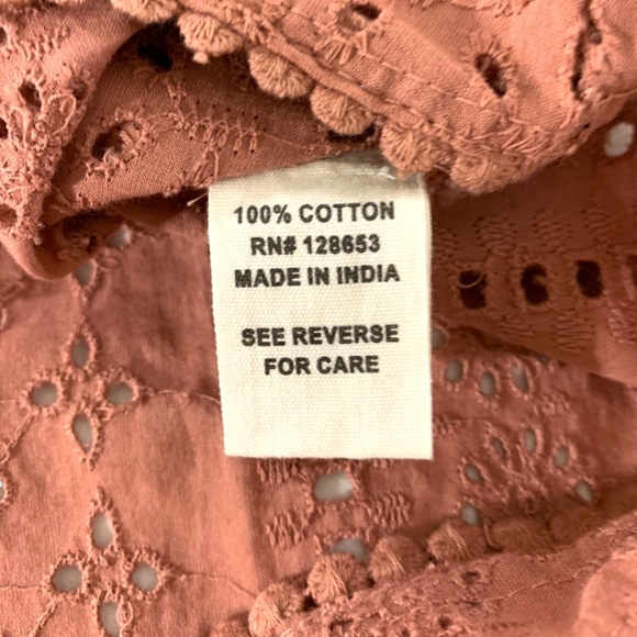 NWT Joie Broderie anglais crochet desert rose eyelet boho cotton tank top size S - Picture 9 of 11